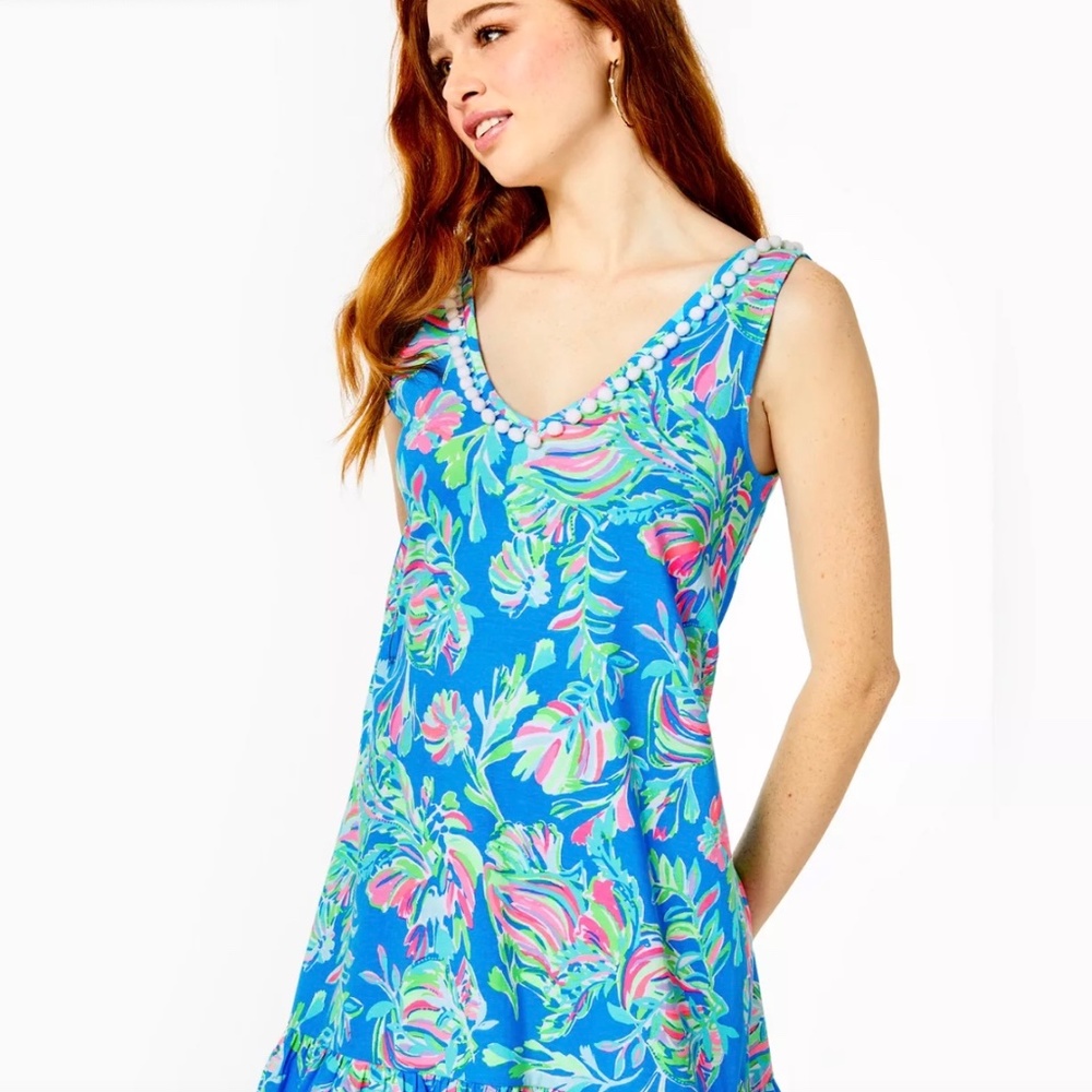 Lilly Pulitzer Camilla Swing dress - M   Blue Fare Fancy Fins
